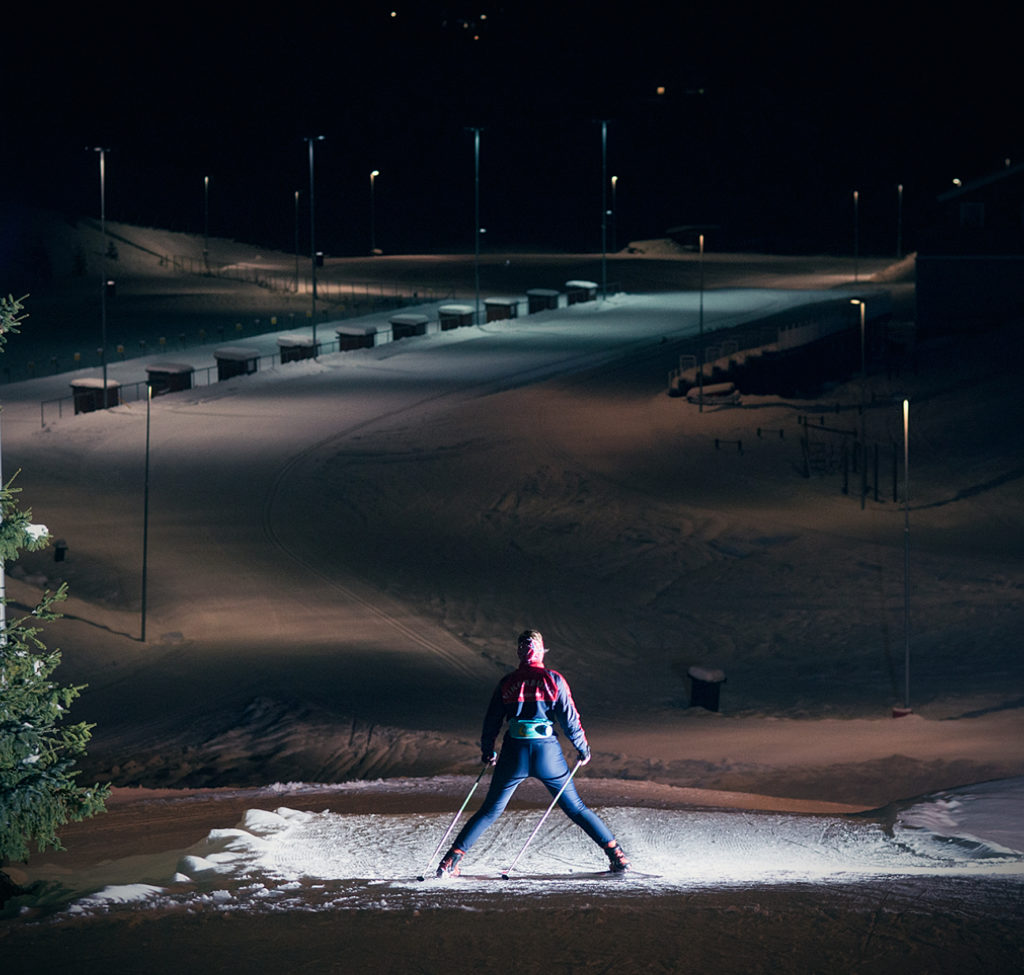 Topp forhold for ski og trening på Simostranda. De er flinke!